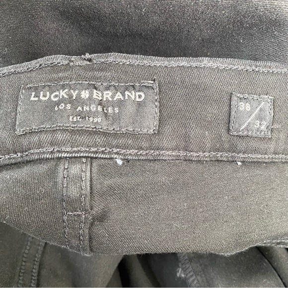 Lucky Brand Men’s Black Ink 412 Athletic Slim Mid-Rise Denim Jeans Size 38x32 - Picture 14 of 14